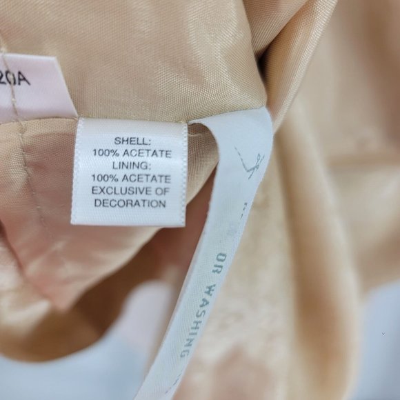 ANN TAYLOR Gold Champagne Sleeveless Cocktail Dress Holiday Party Women's 10 NWT - Picture 9 of 9